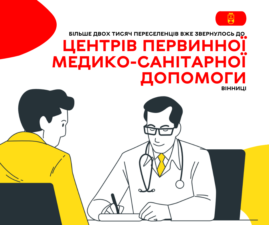 У Вінниці вже більше двох тисяч переселенців звернулися за медичною допомогою