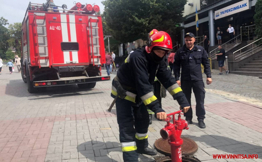пожежа в центрі Вінниці
