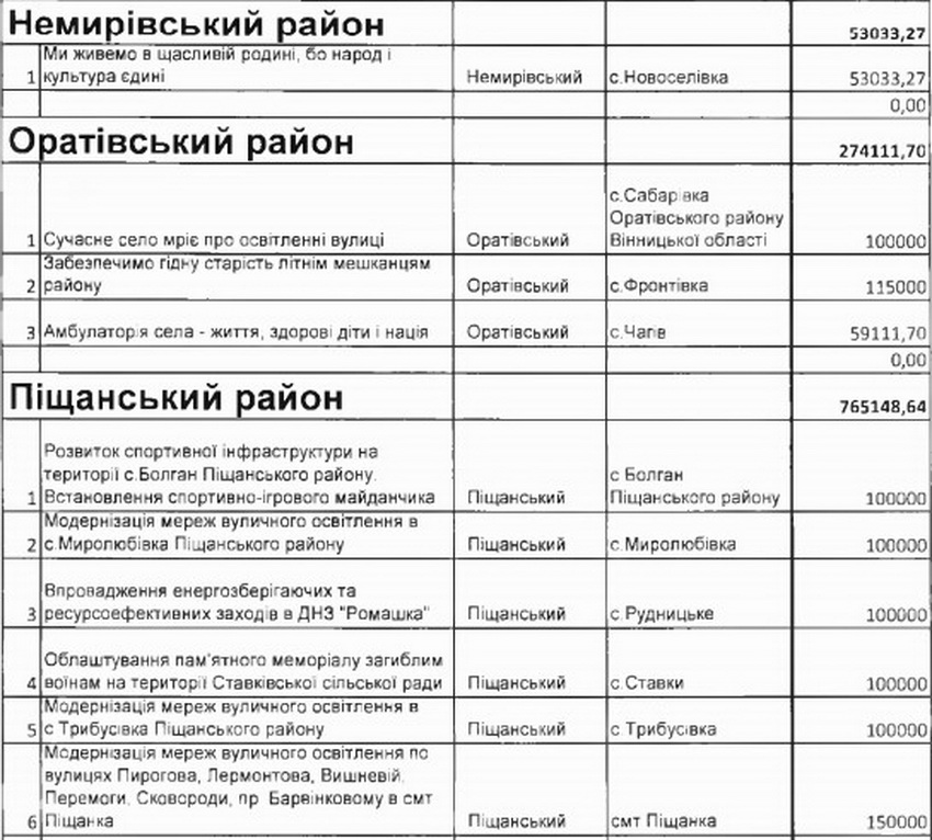 На Вінниччині з обласного бюджету профінансують понад 700 проектів громад. В переліку канатний місток і мотузковий парк  - фото 15