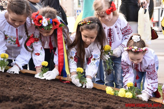 У Вінниці з’явився велетенський «Смайлик» з квітів - фото 2