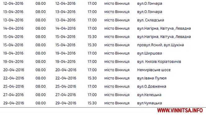 Де і коли у Вінниці можуть вимкнути світло. Графік на квітень - фото 2