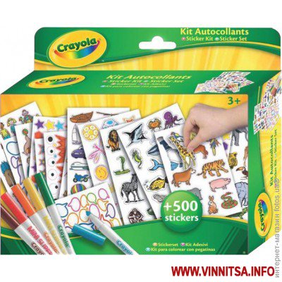 Набор с фломастерами Наклейки