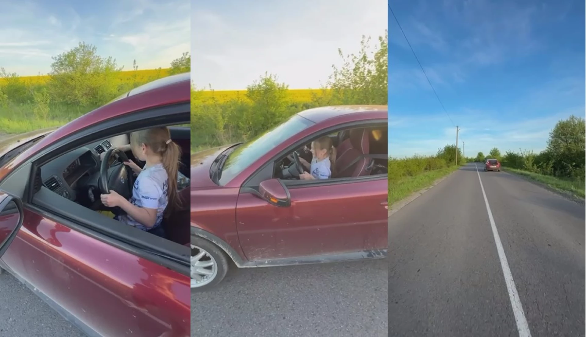 Розшукали батька, який посадив дитину за кермо і знімав це на відео