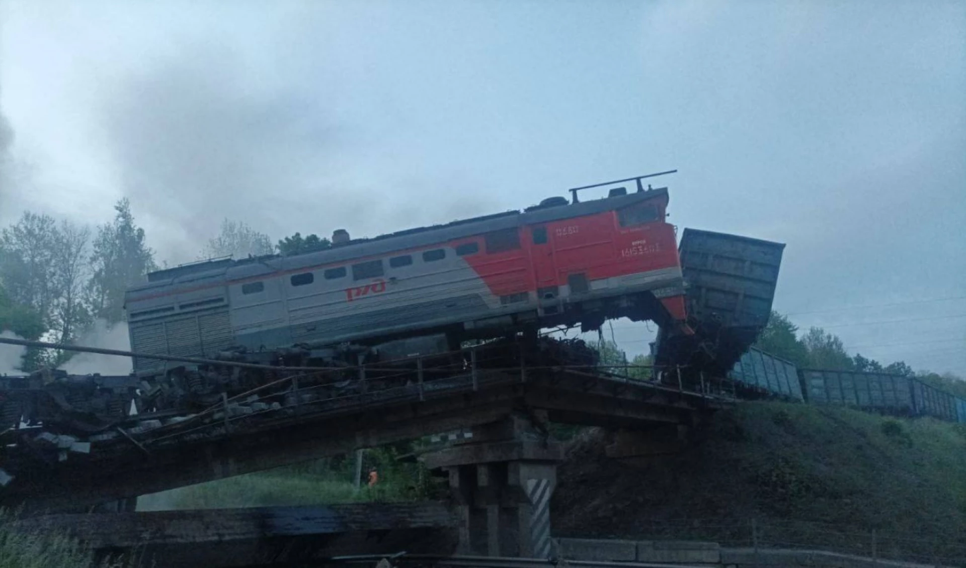 Підірвали російський військовий потяг, який рухався до Криму