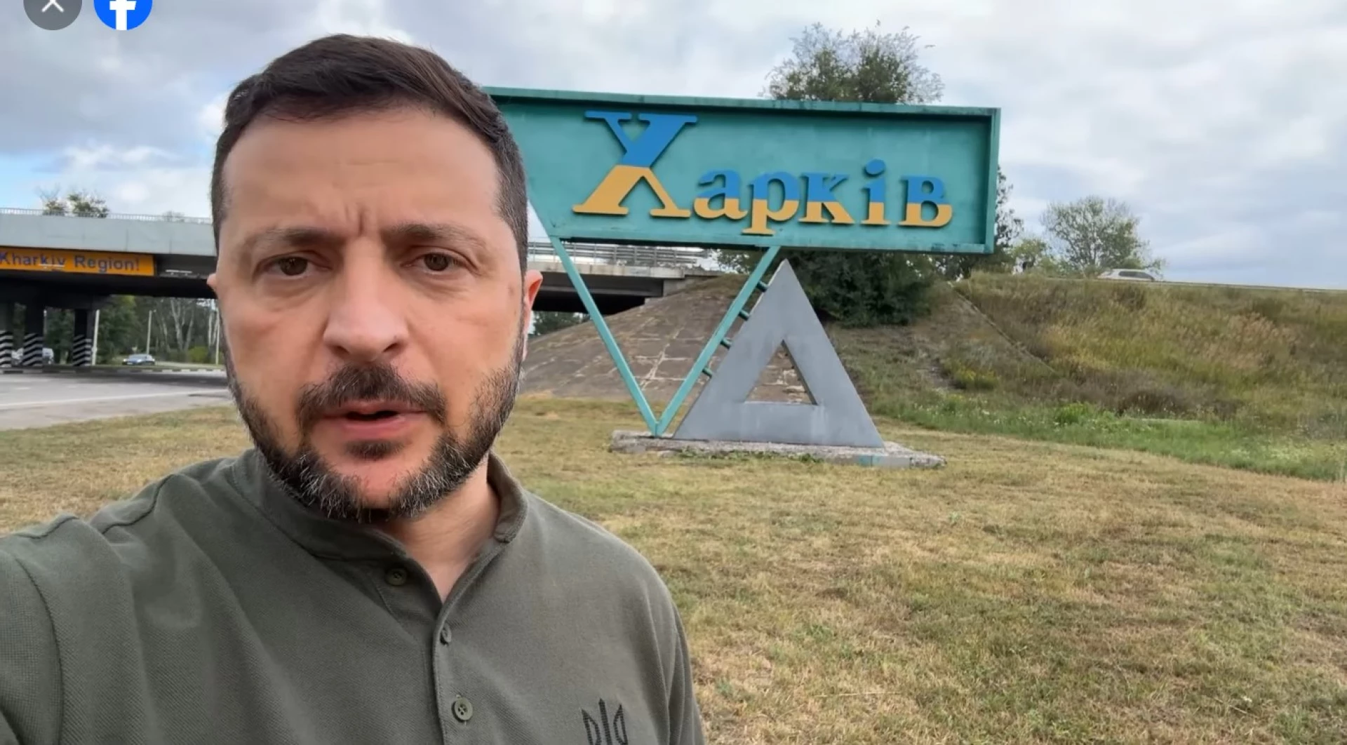 Президент Зеленський записав звернення із Харкова