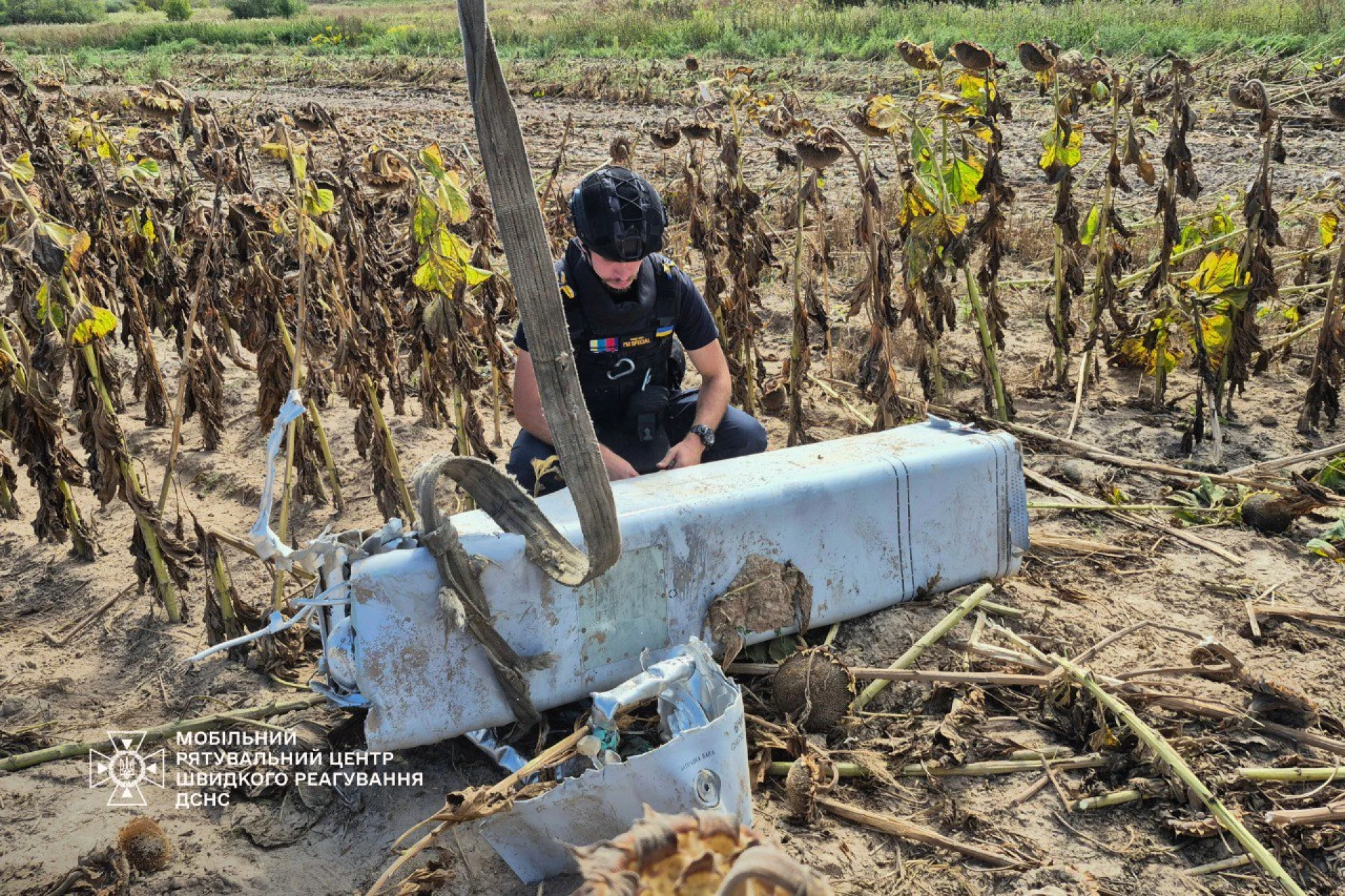 На Київщині знайшли залишки ракети Х-69 із бойовою частиною