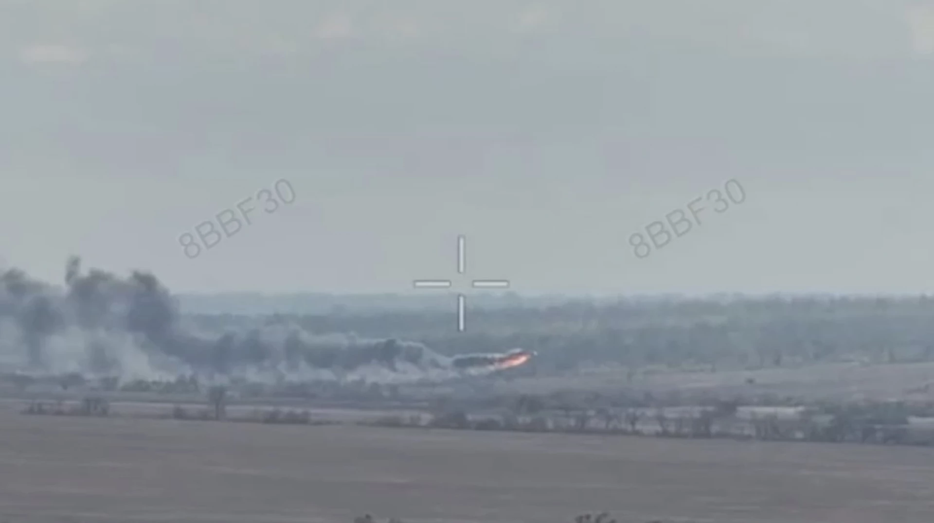 Українці дроном знищили російський вертоліт Мі-28. Відео