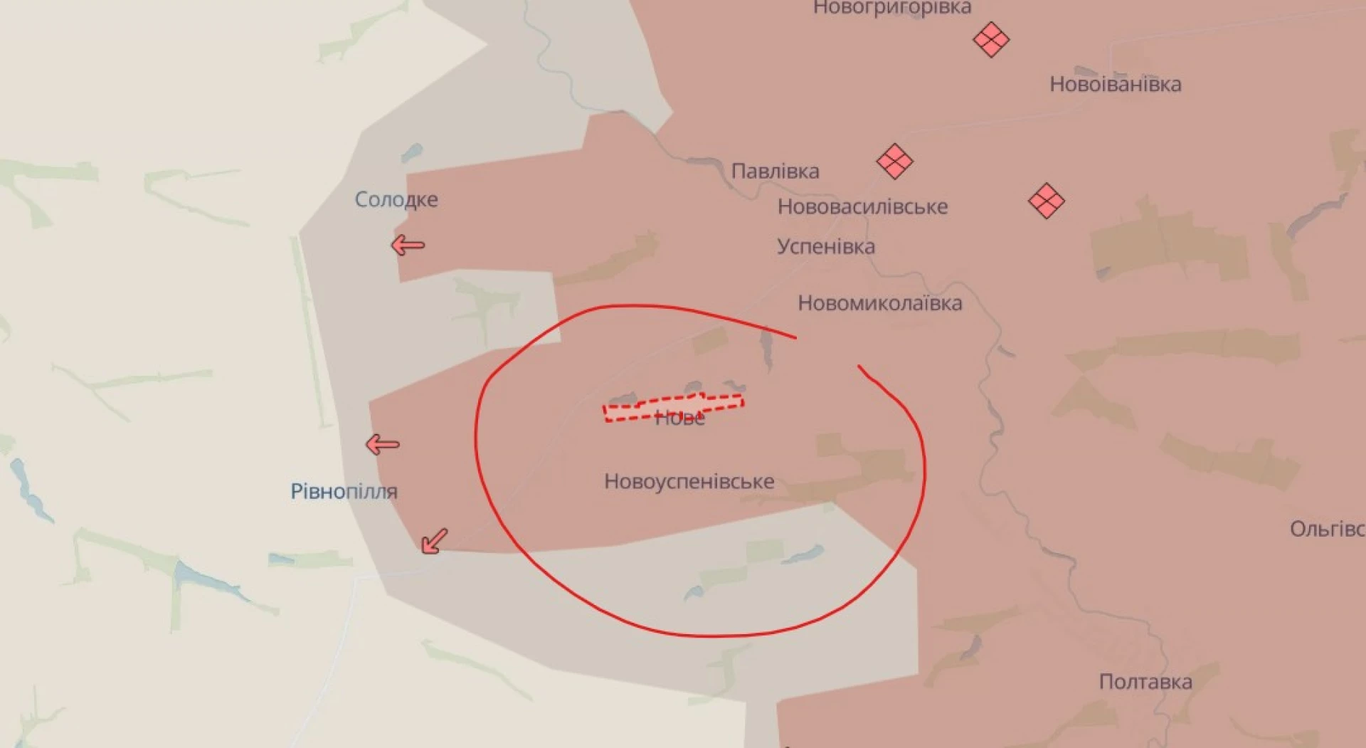 Росіяни окупували Нове та Новоуспенівське на Запоріжжі