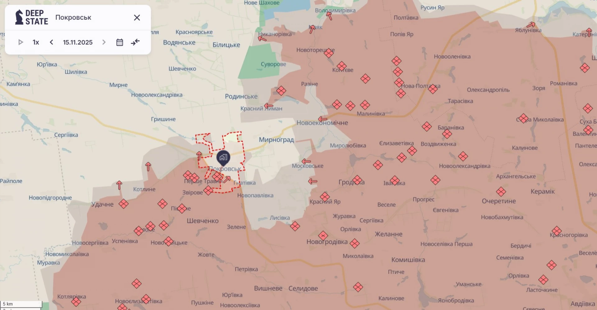 Росія намагається завершити оточення Покровська і Мирнограда – аналітики