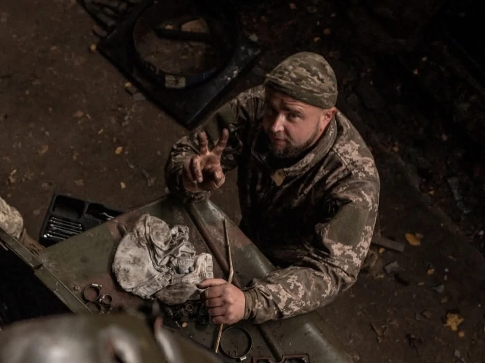 Киянин «Сірко» створив перший захисний екран для самохідної артилерії