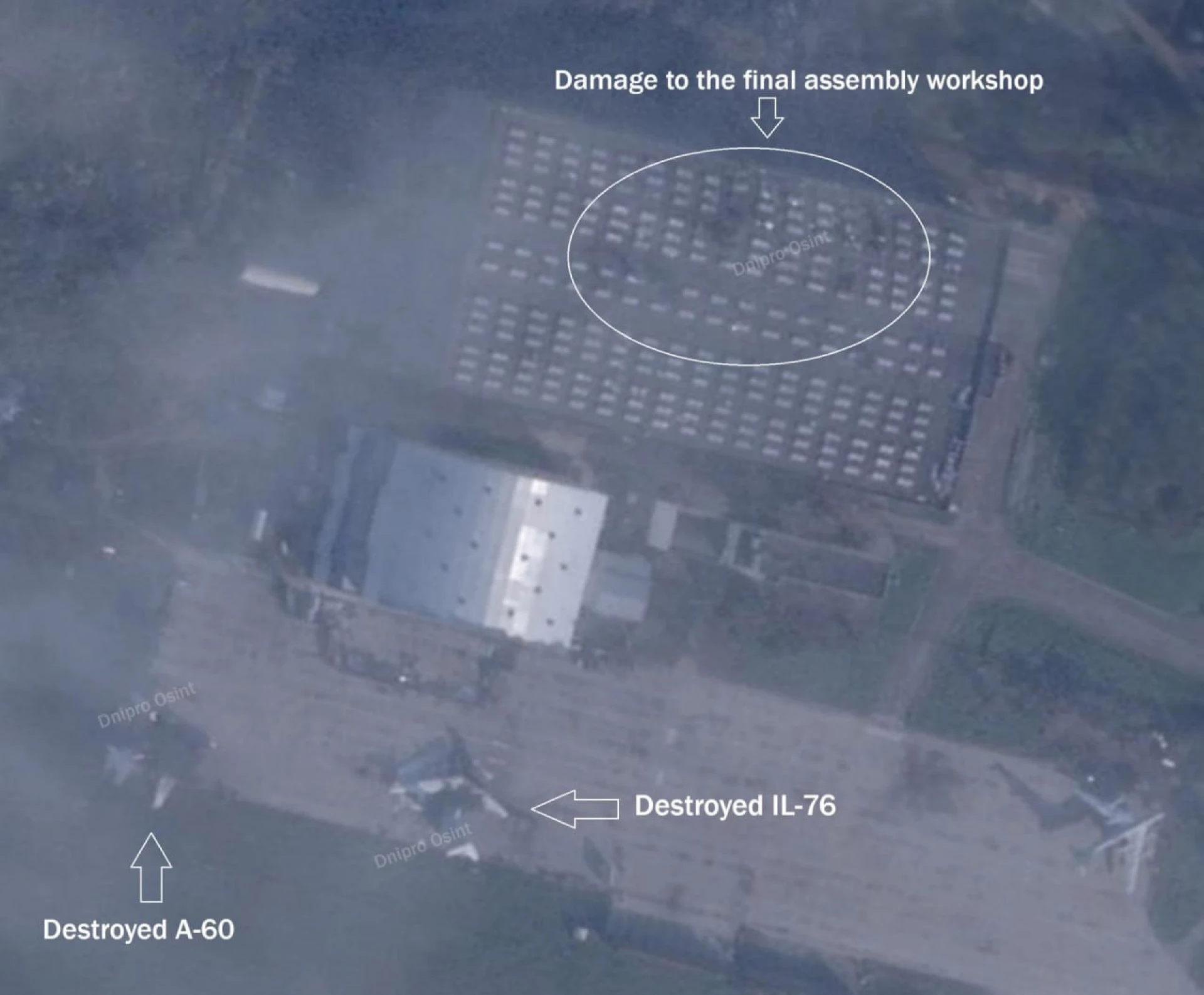 Публікують знімки знищених літаків на аеродромі в Росії