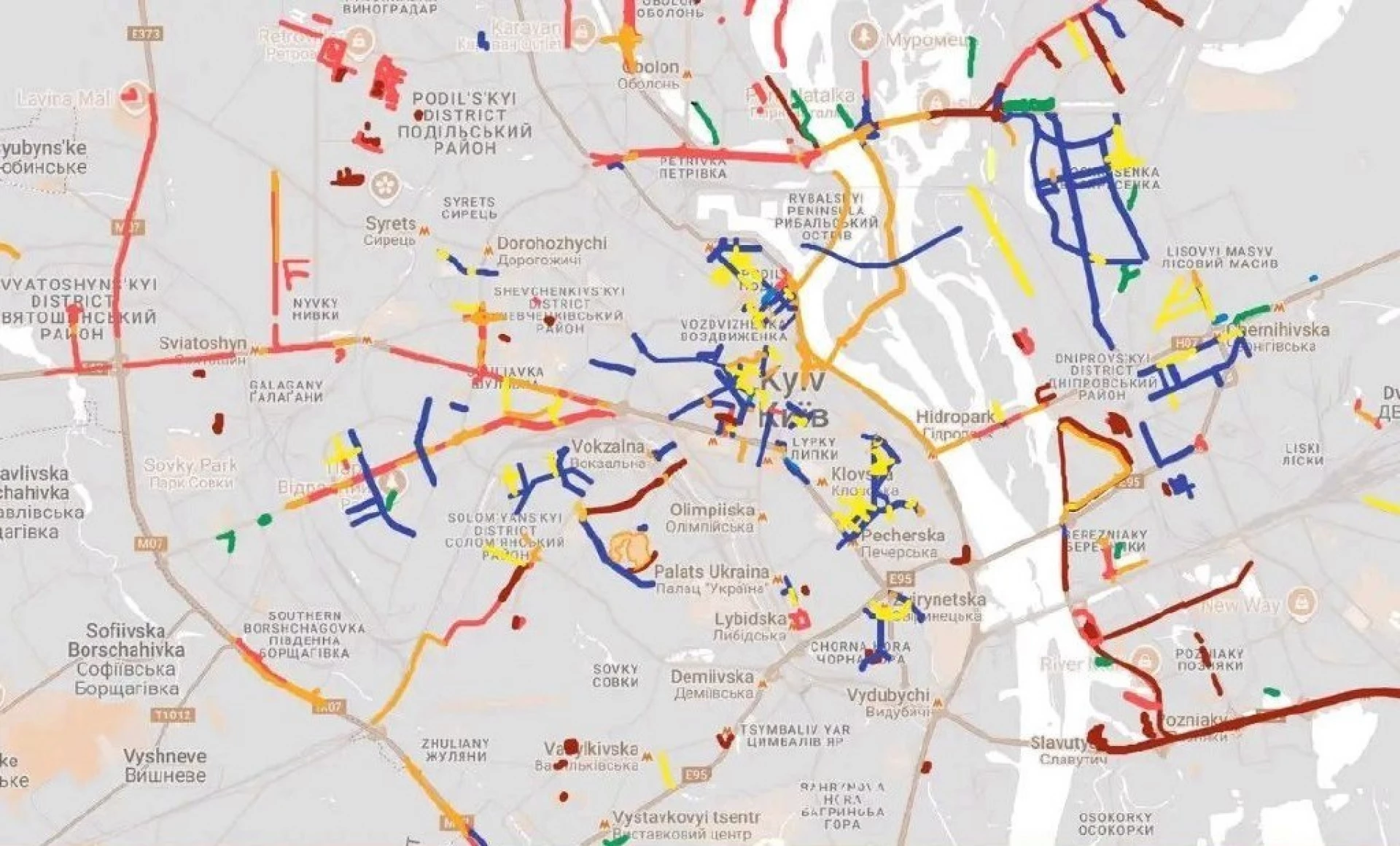 У Києві розширять веломережу: нові маршрути з’являться на Троєщині та Солом’янці
