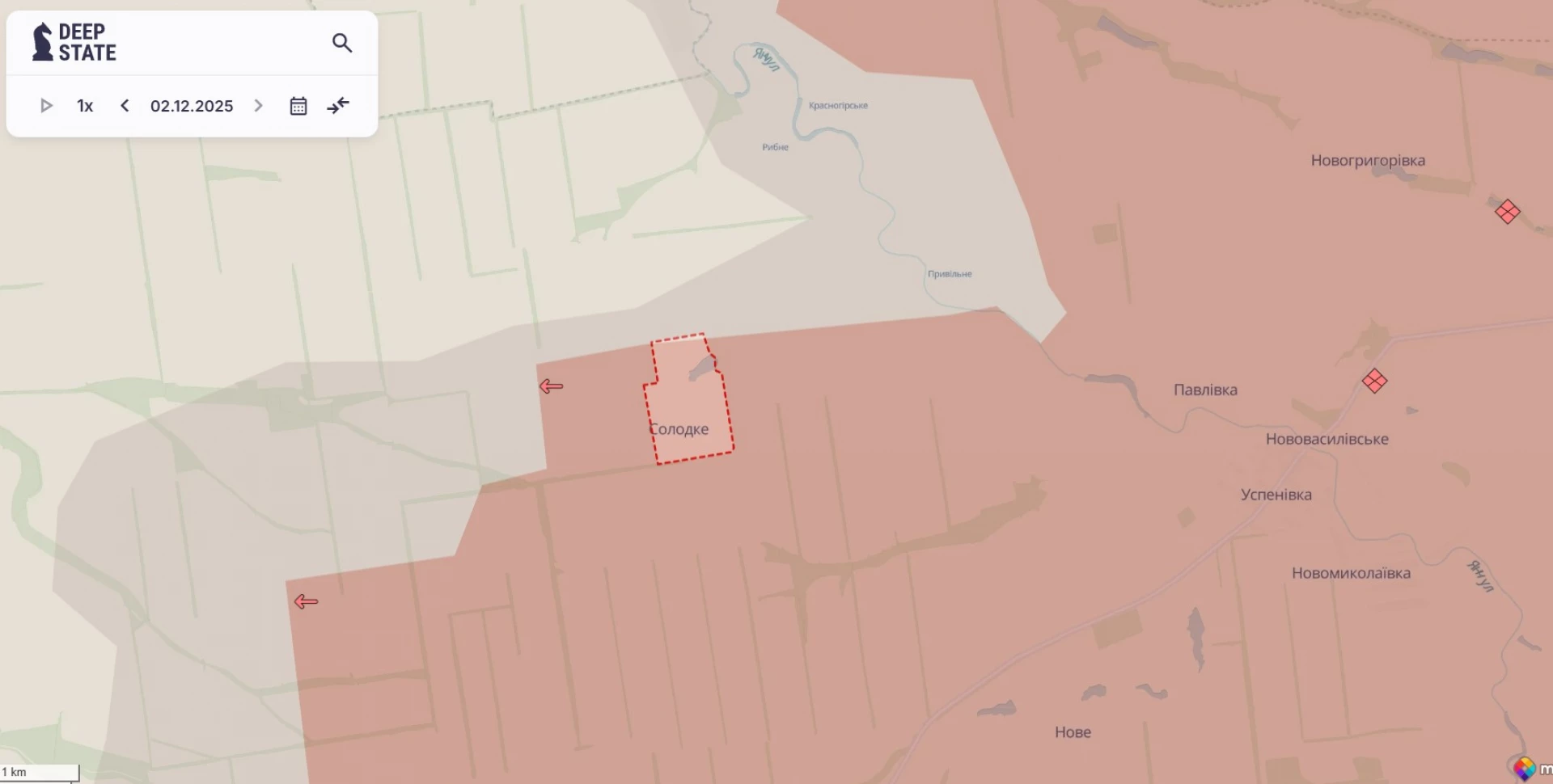 Російська армія захопила три населені пункти