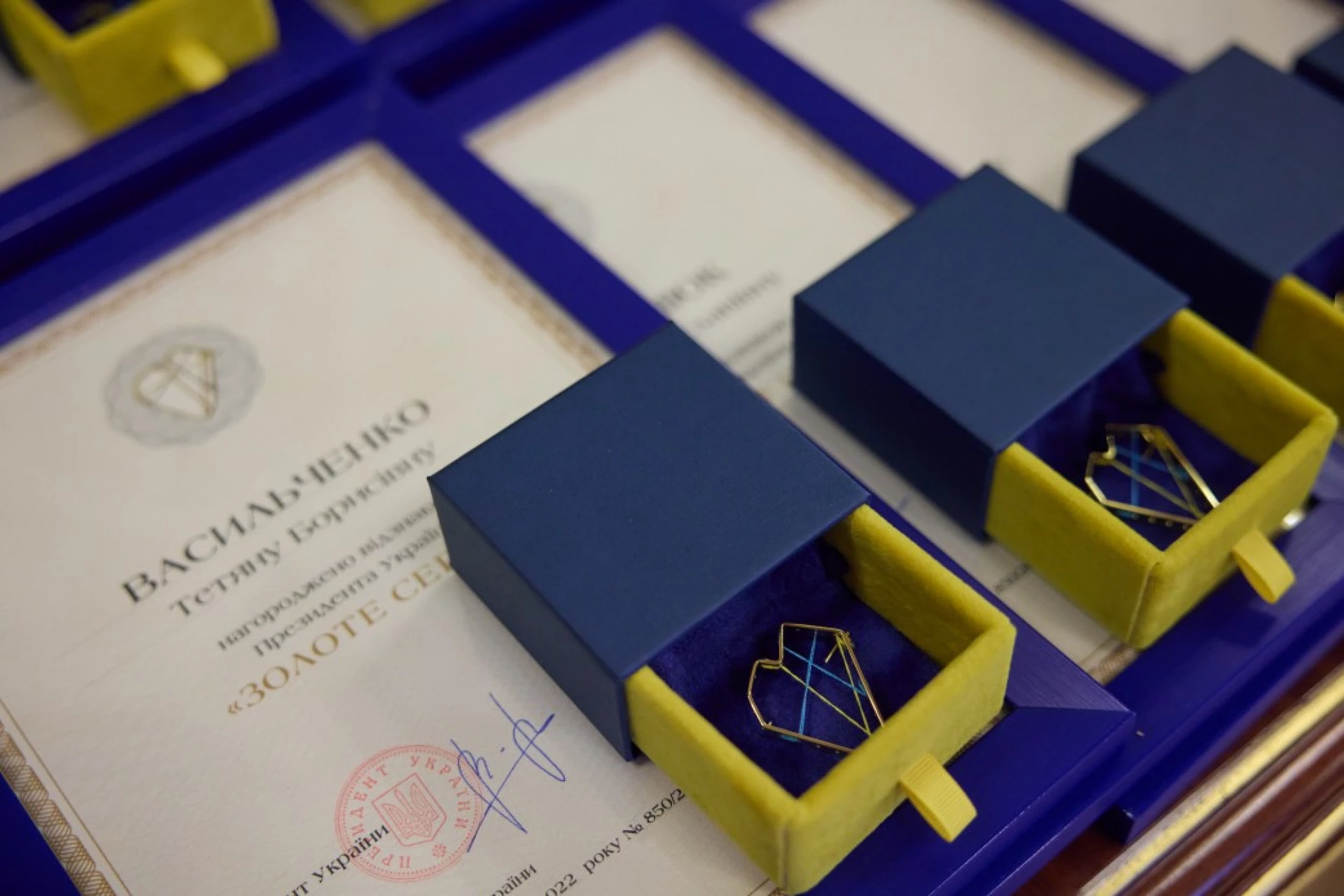 Президент нагородив волонтерів Києва та області відзнакою «Золоте серце»