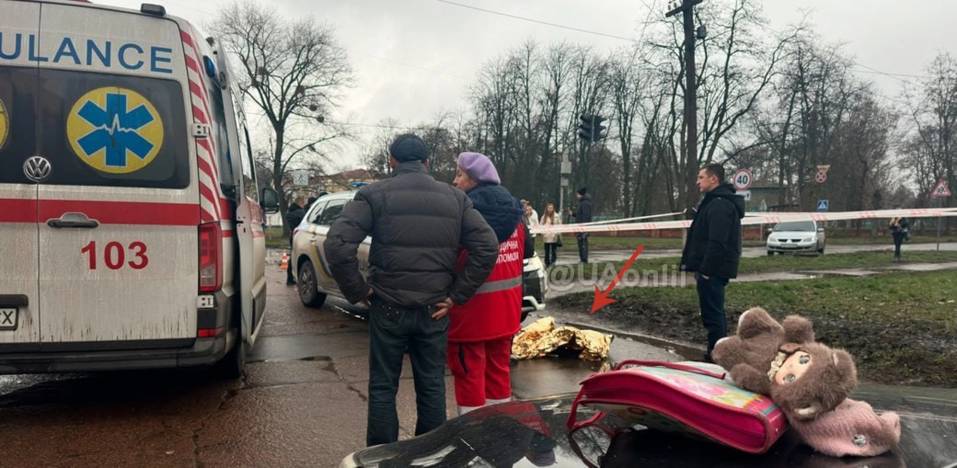 Поліцейські, що їхали на виклик, на смерть збили дитину на переході, мама – в лікарні