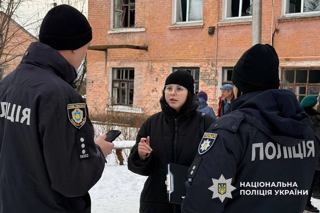Поліція працює на місці ракетного удару рф на Золотоніщині