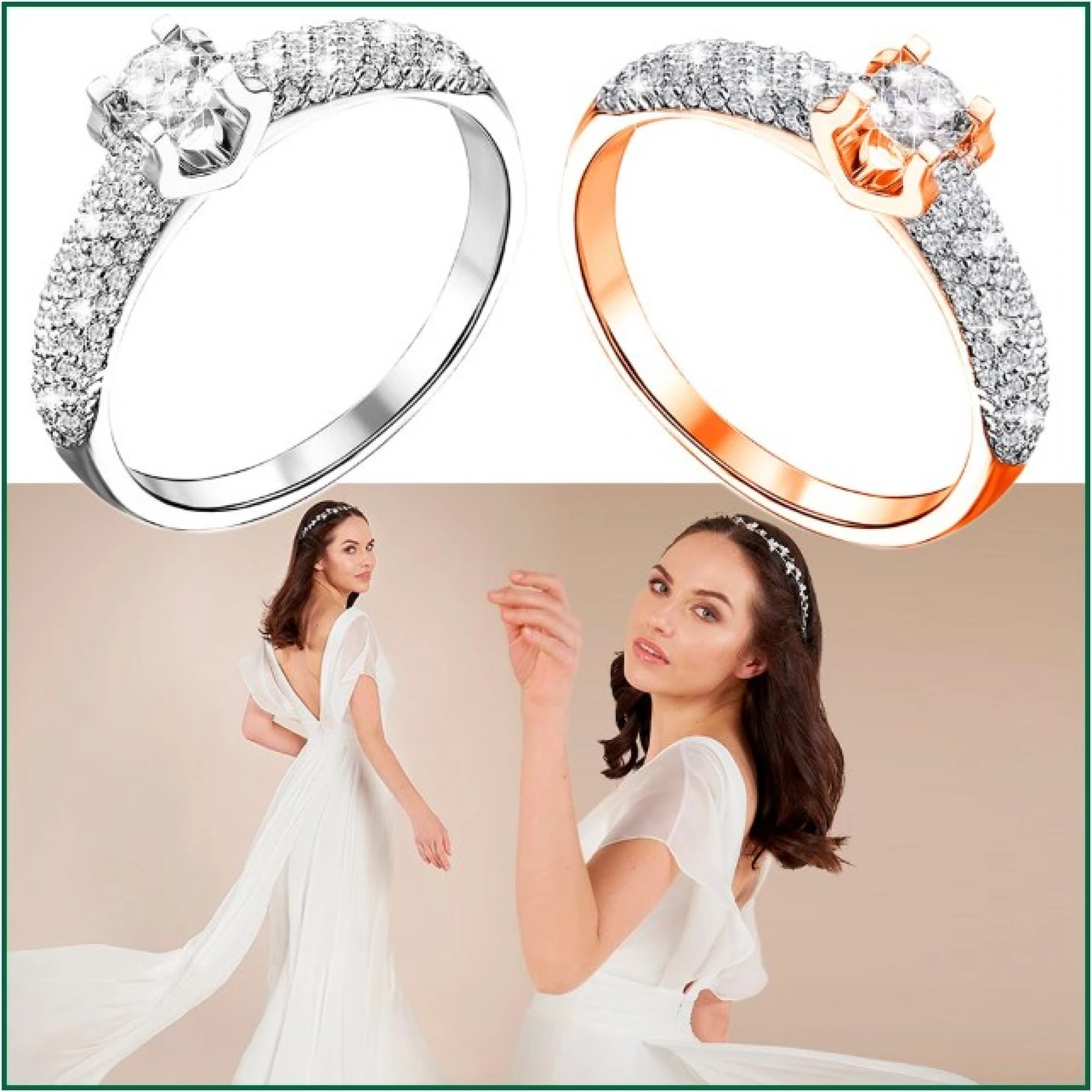 Каблучки з діамантами для заручин – безпрограшний спосіб отримати відповідь «так»