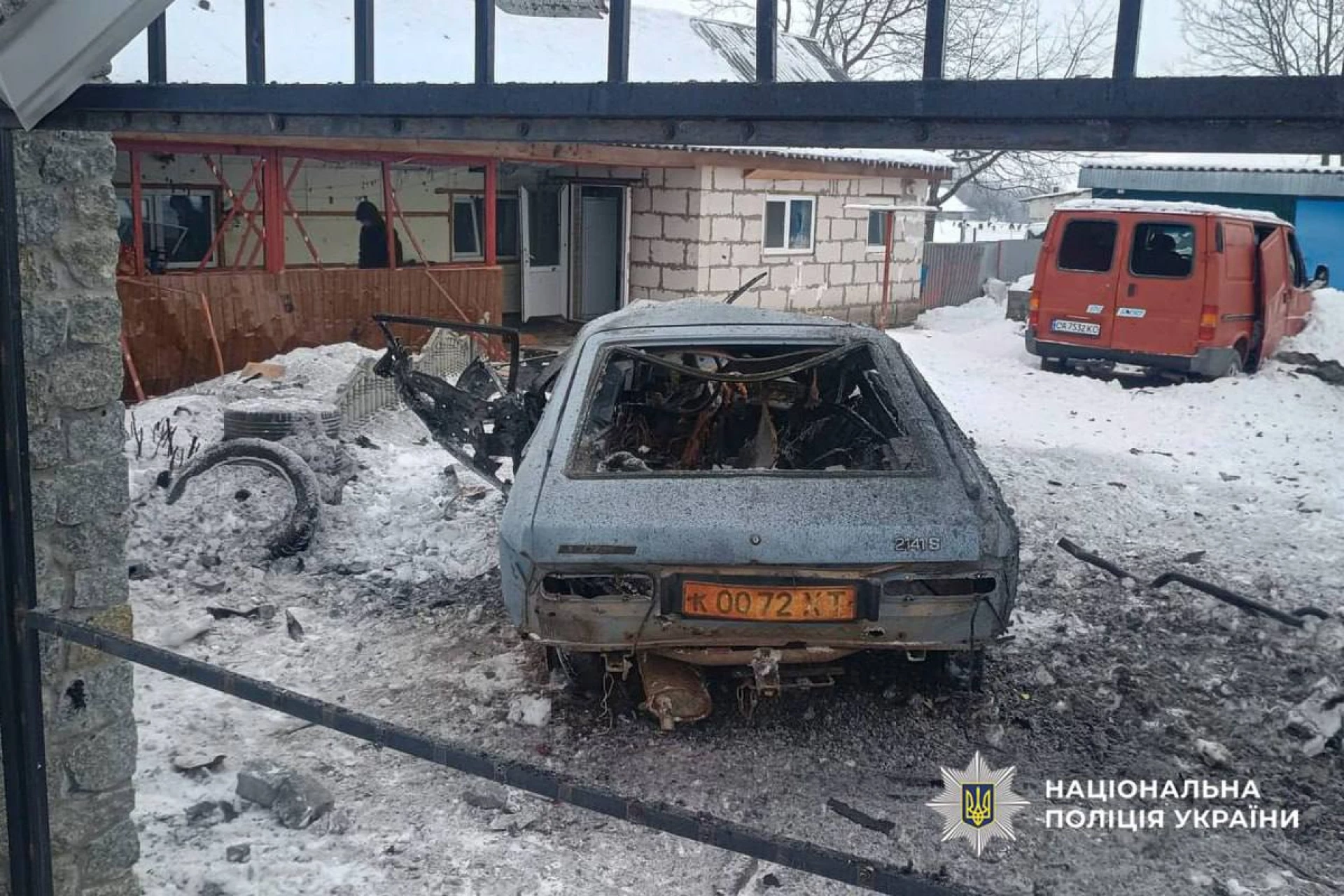 Поліція фіксує наслідки російського обстрілу на Уманщині