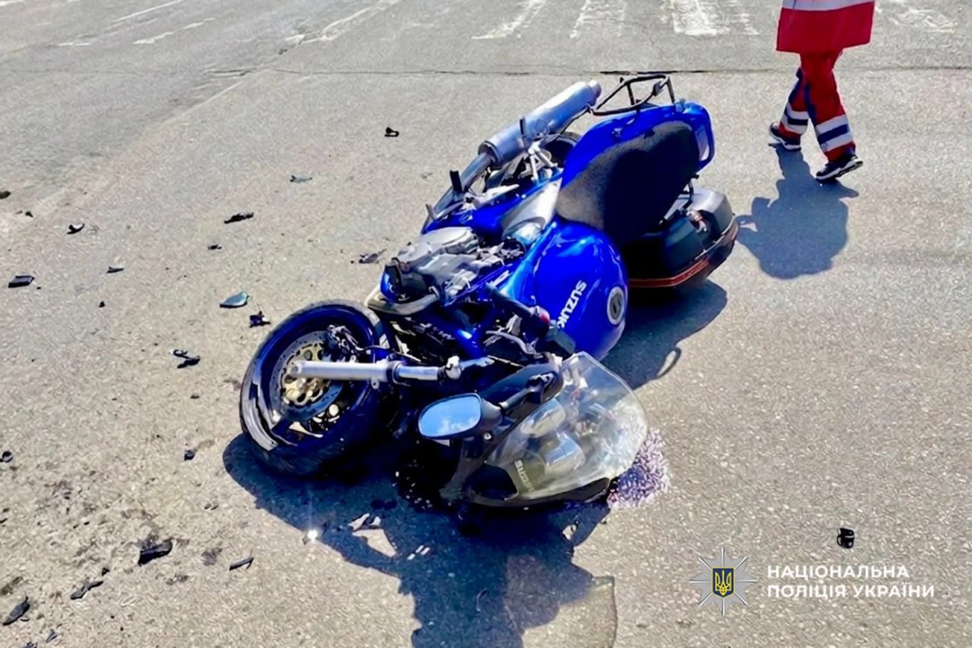 У Черкасах у ДТП травмувалися мотоцикліст і дитина