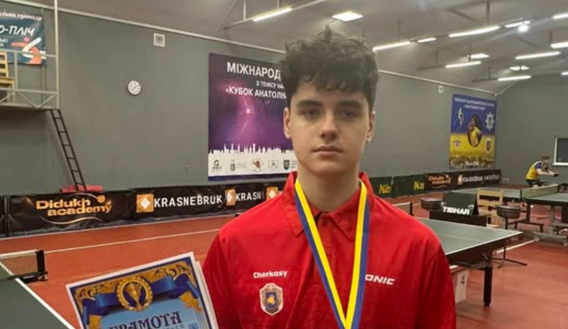 Черкасець виборов бронзу чемпіонату України з настільного тенісу