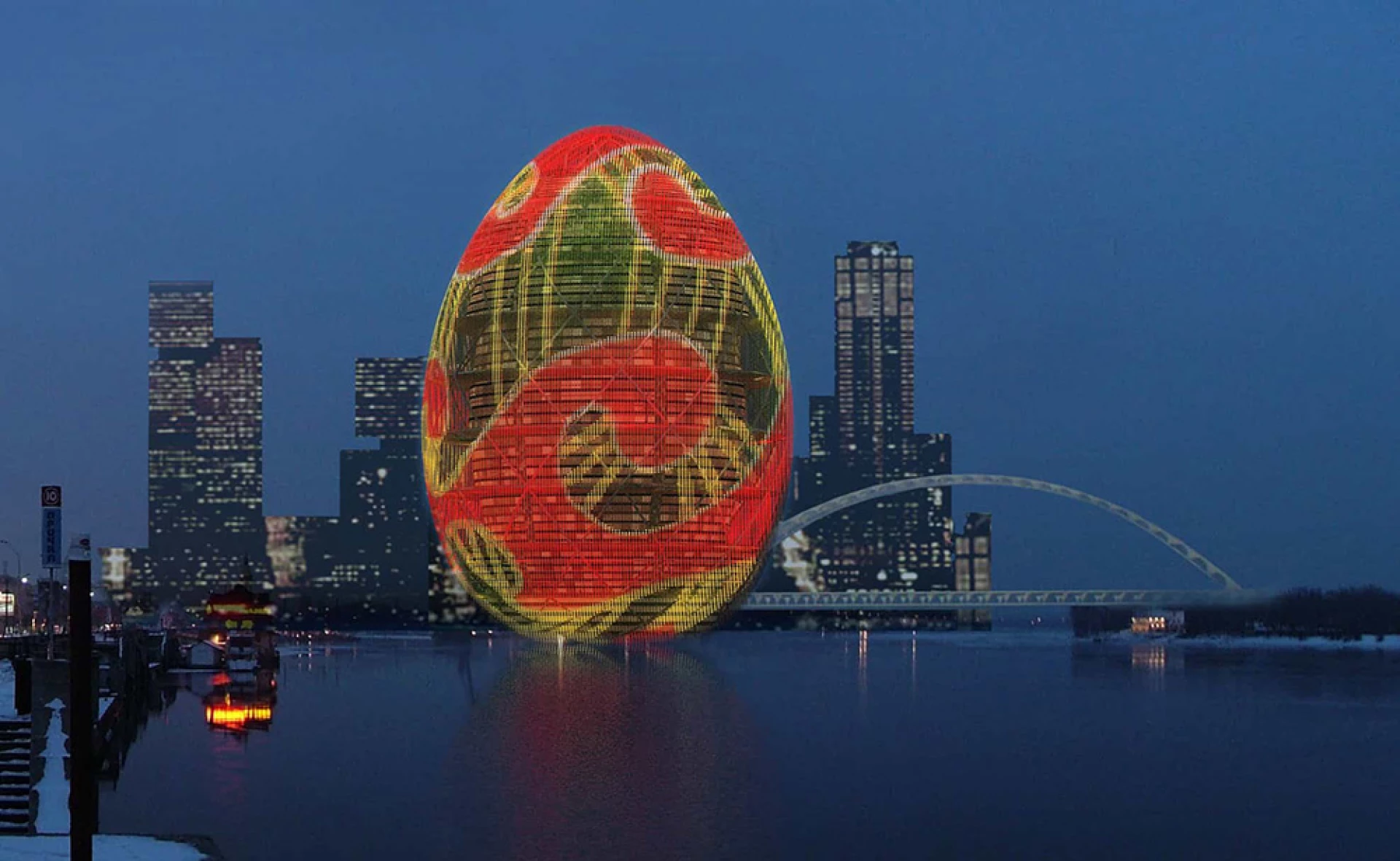 У Києві хотіли створити 44-поверховий хмарочос «Писанка»