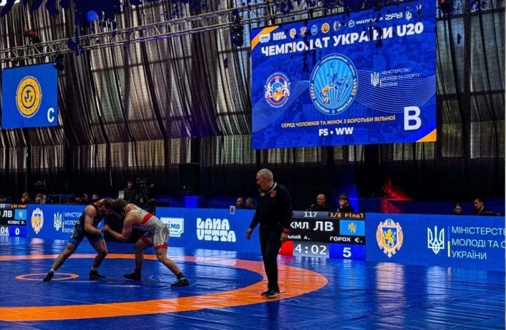 Чемпіонат України з вільної боротьби U20: борці Київщини здобули 8 призових місць