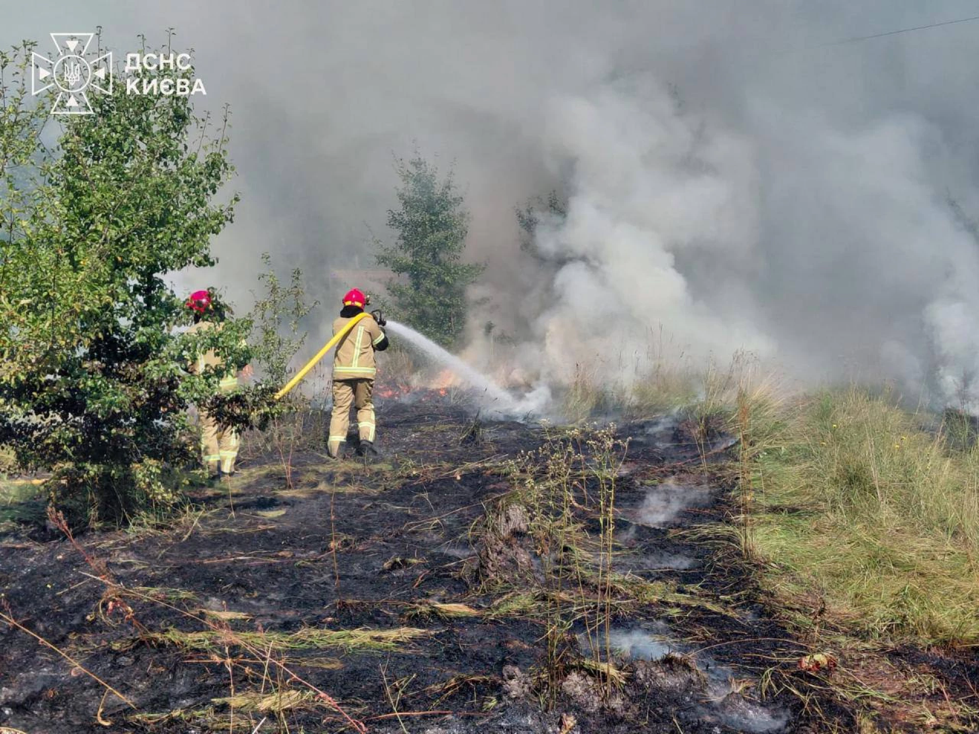 Рятувальники показали ліквідацію пожежі в Києві після атаки дронів рф: ФОТО