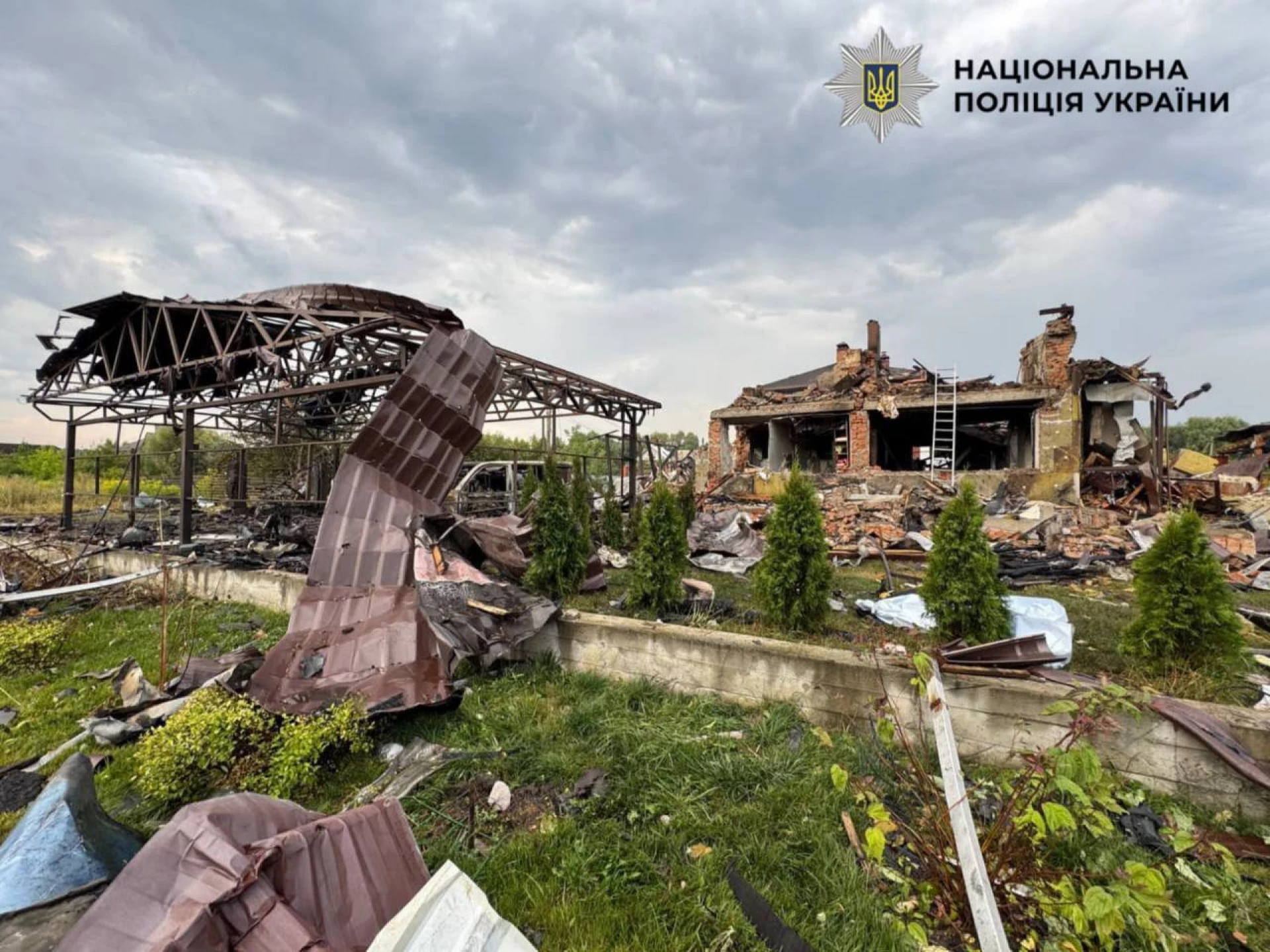В поліції показали наслідки атаки на Київщину