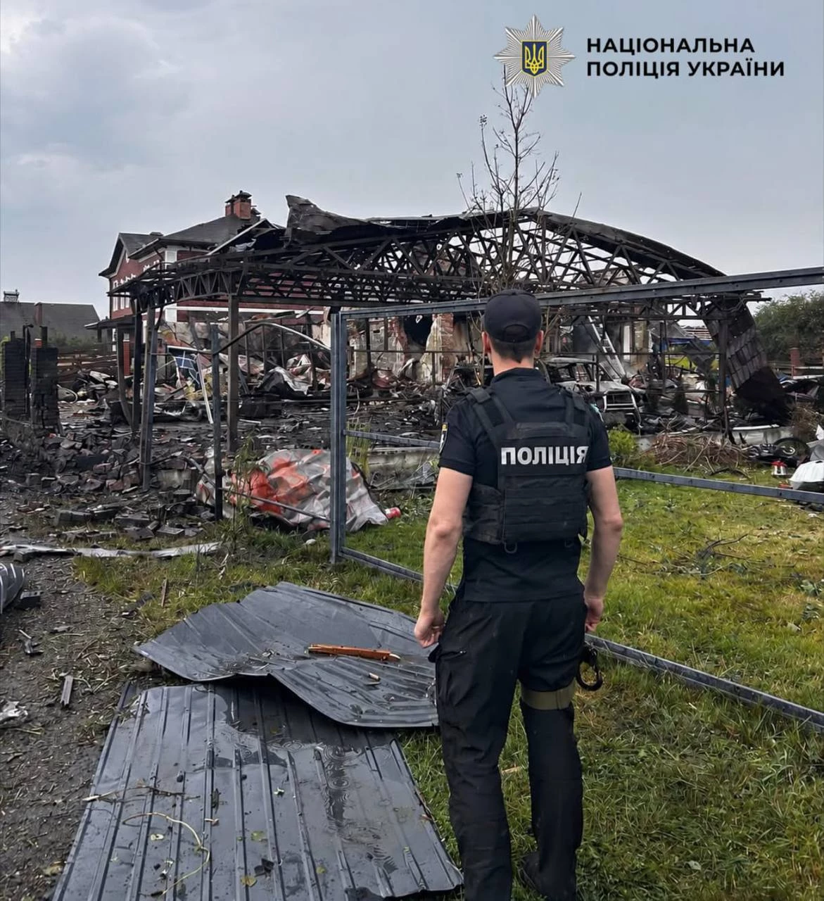 В поліції показали наслідки атаки на Київщину