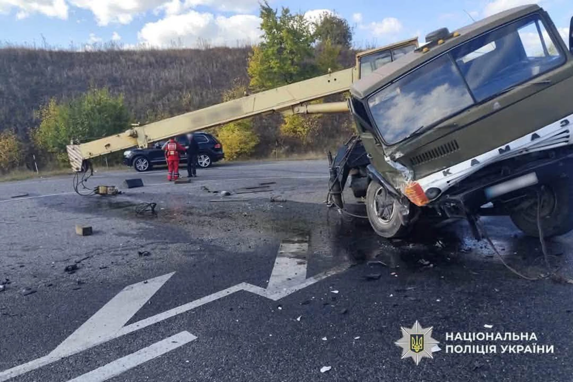 Поліція розкрила подробиці ДТП з автокраном і BMW на Черкащині, в якій загинув бізнесмен