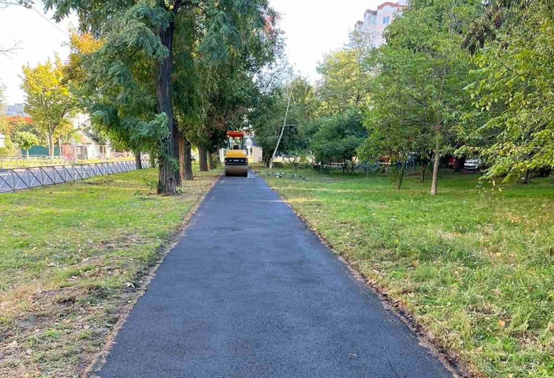 У Черкасах заасфальтували тротуар на Благовісній