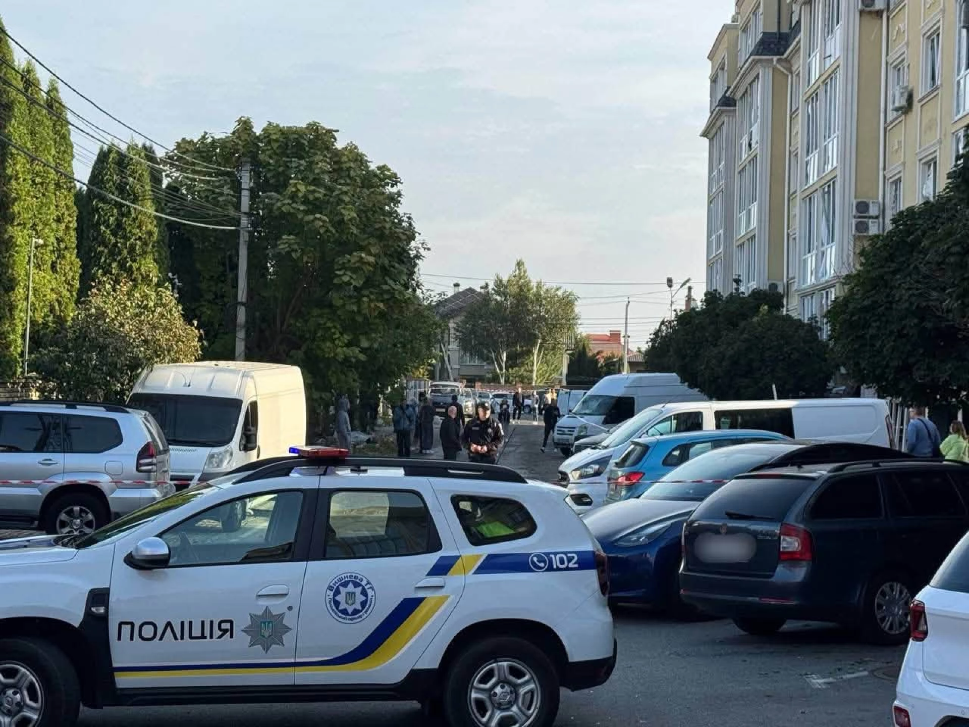 У Борщагівський громаді фіксують пошкодження та розгорнули намети з гарячими напоями