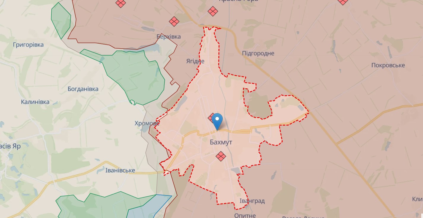 Українські війська мають успіх у наступі на двох напрямках біля Бахмута