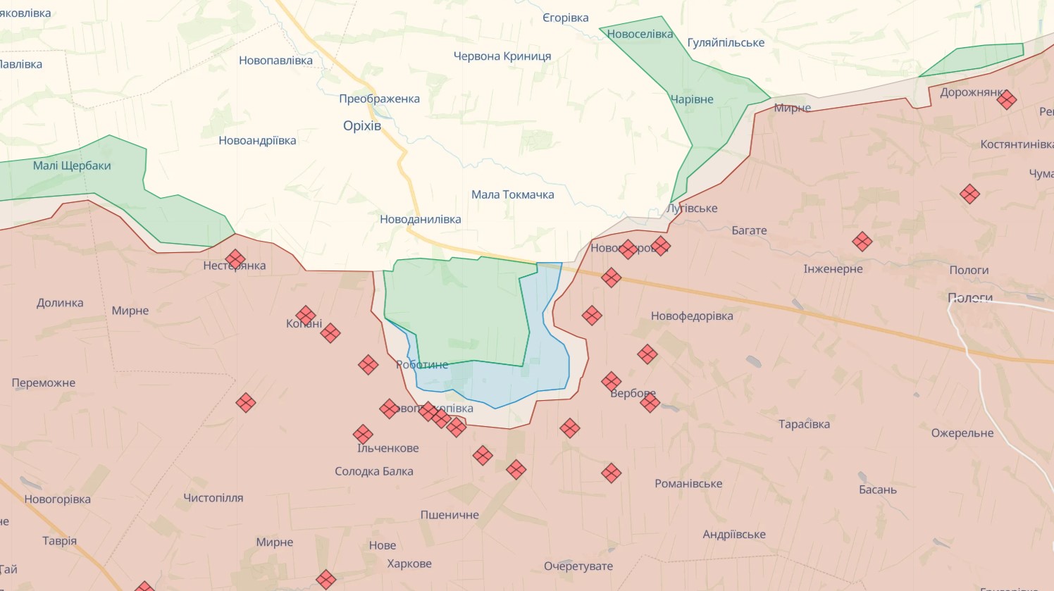На Мелітопольському напрямку ЗСУ відбили атаки росіян і тримають оборону