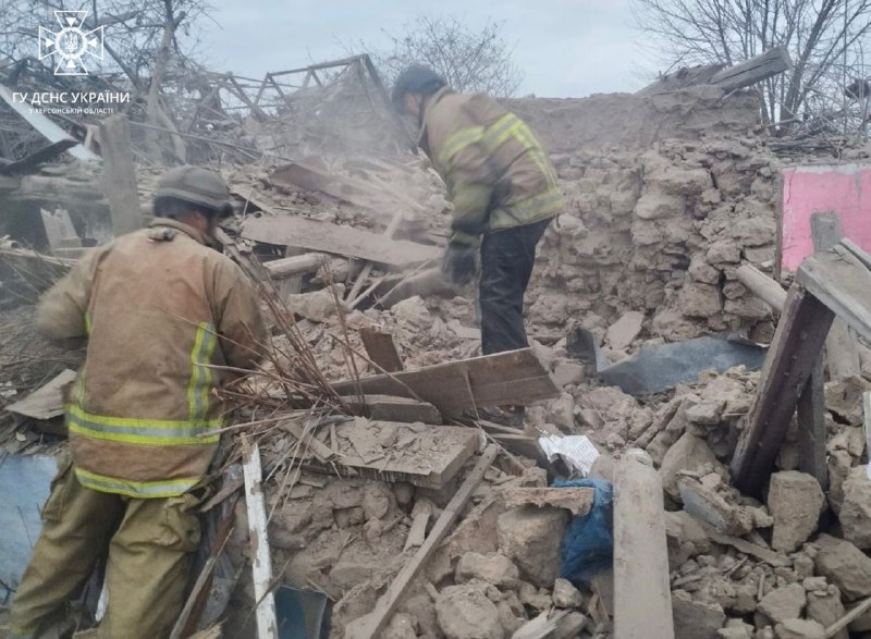 На Херсонщині під завалами будинка загинув чоловік
