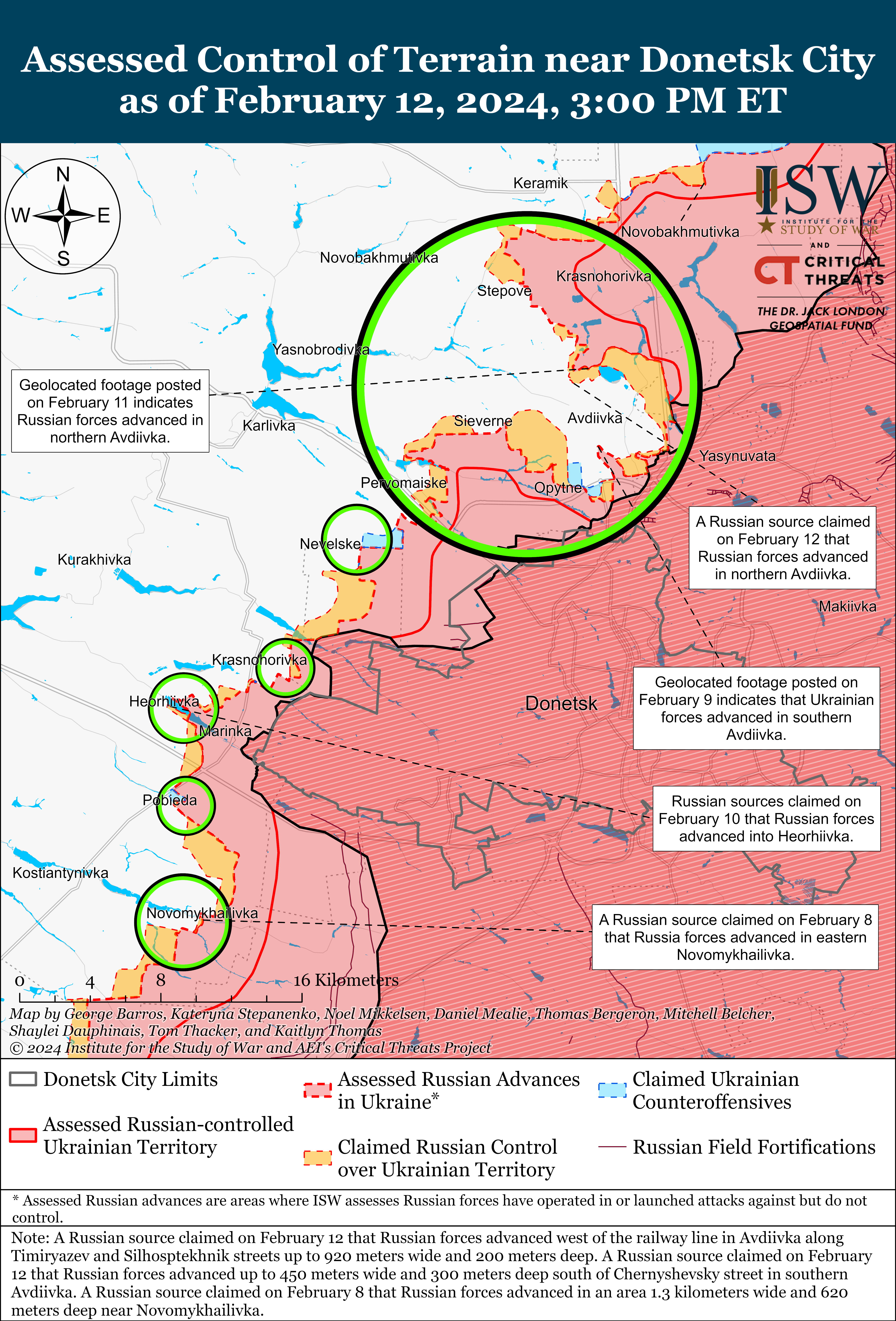 Російська армія просувається в Авдіївці – ISW
