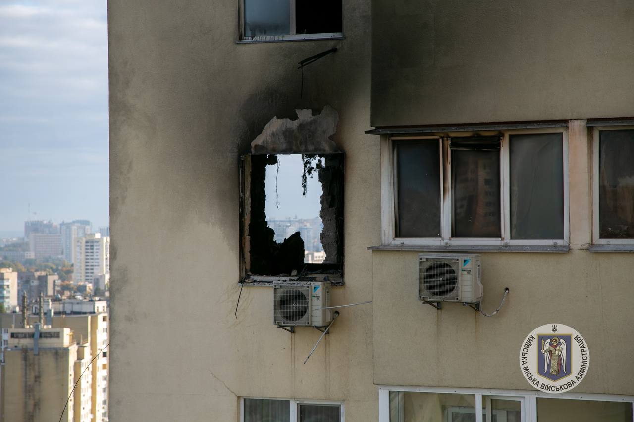 В КМВА показали наслідки ворожої атаки на Київ