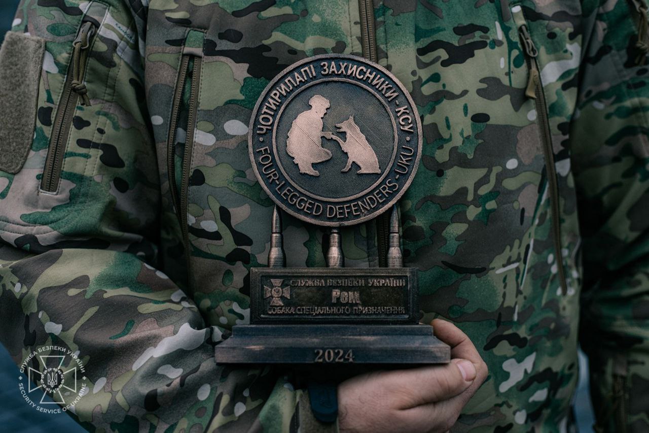 Чотирилапі захисники «К-9» СБУ Рем і Фінч отримали нагороди за захист України - фото 2