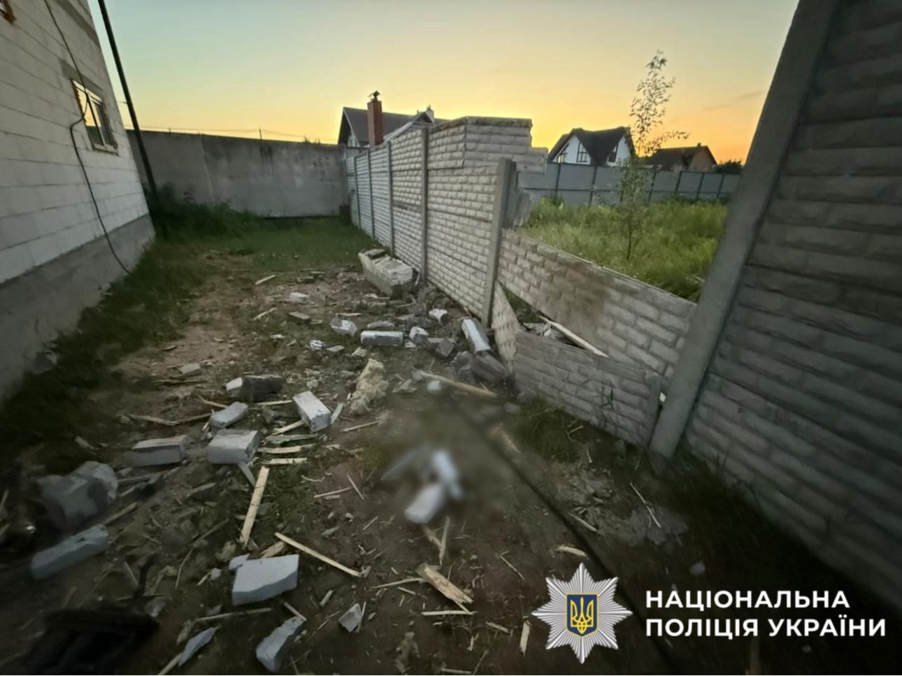 Поліція показала наслідки ворожої атаки на Київщині