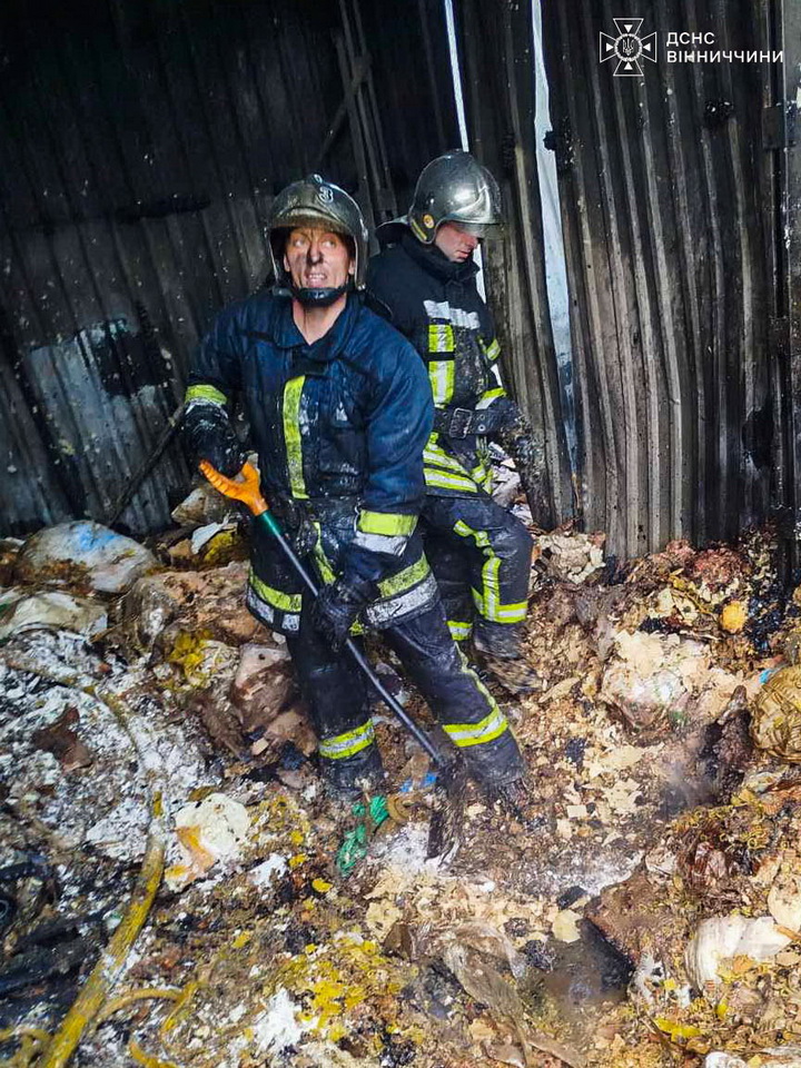 Неподалік Вінниці рятувальники гасили пожежу на підприємстві - фото 2
