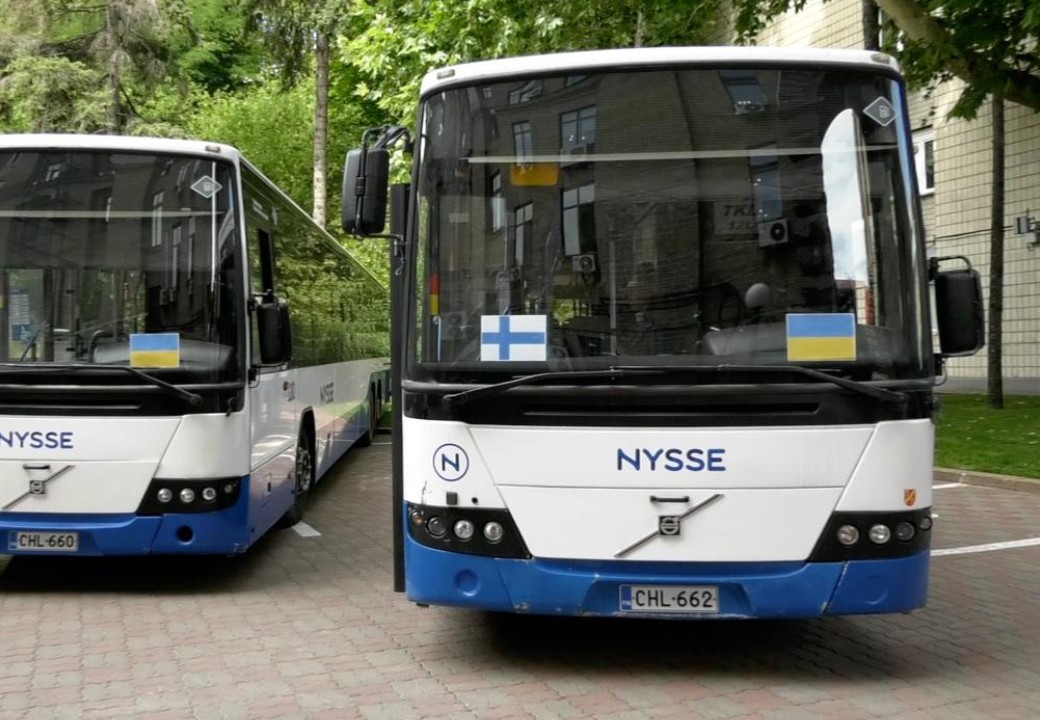 Київ отримав від Тампере ще 2 пасажирські автобуси