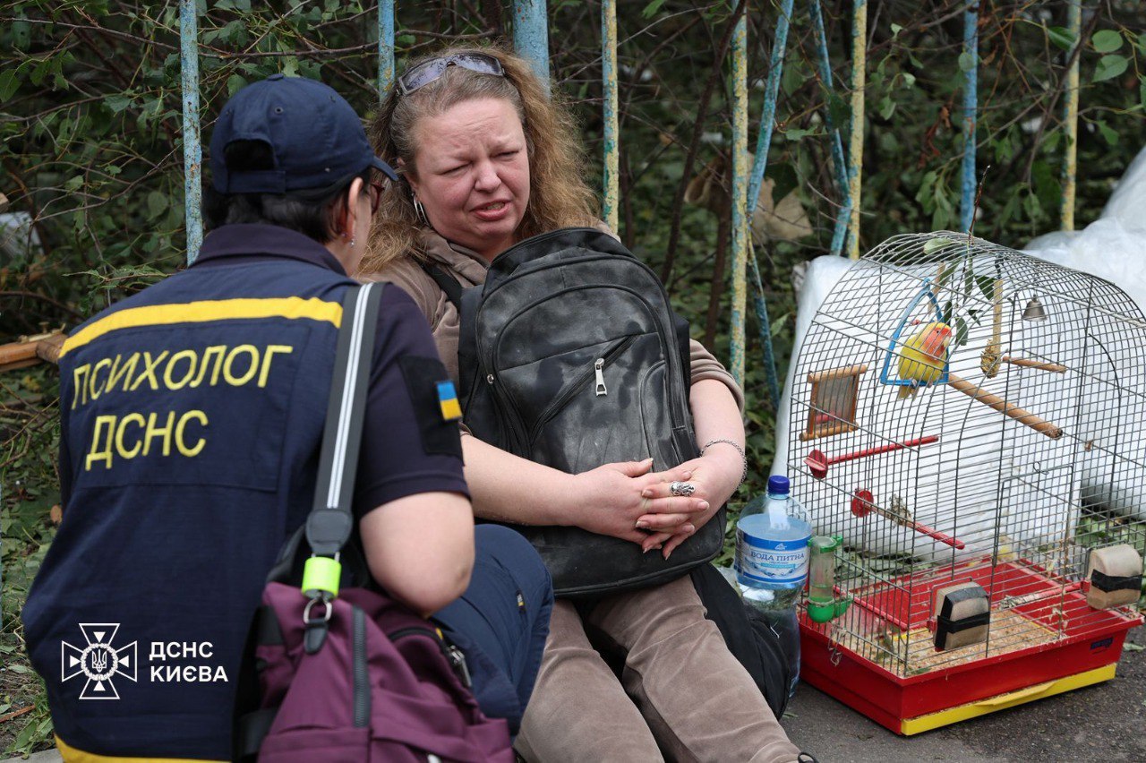 У столиці на місці ракетного удару врятували папуг, кролика, котів і собак. Фото - фото 5