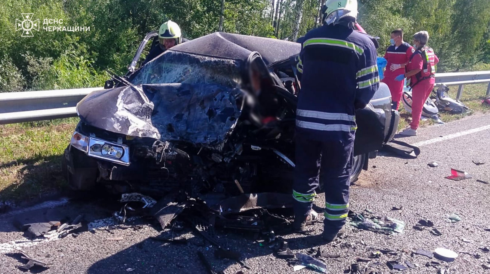 Три людини загинули в автотрощі на Черкащині