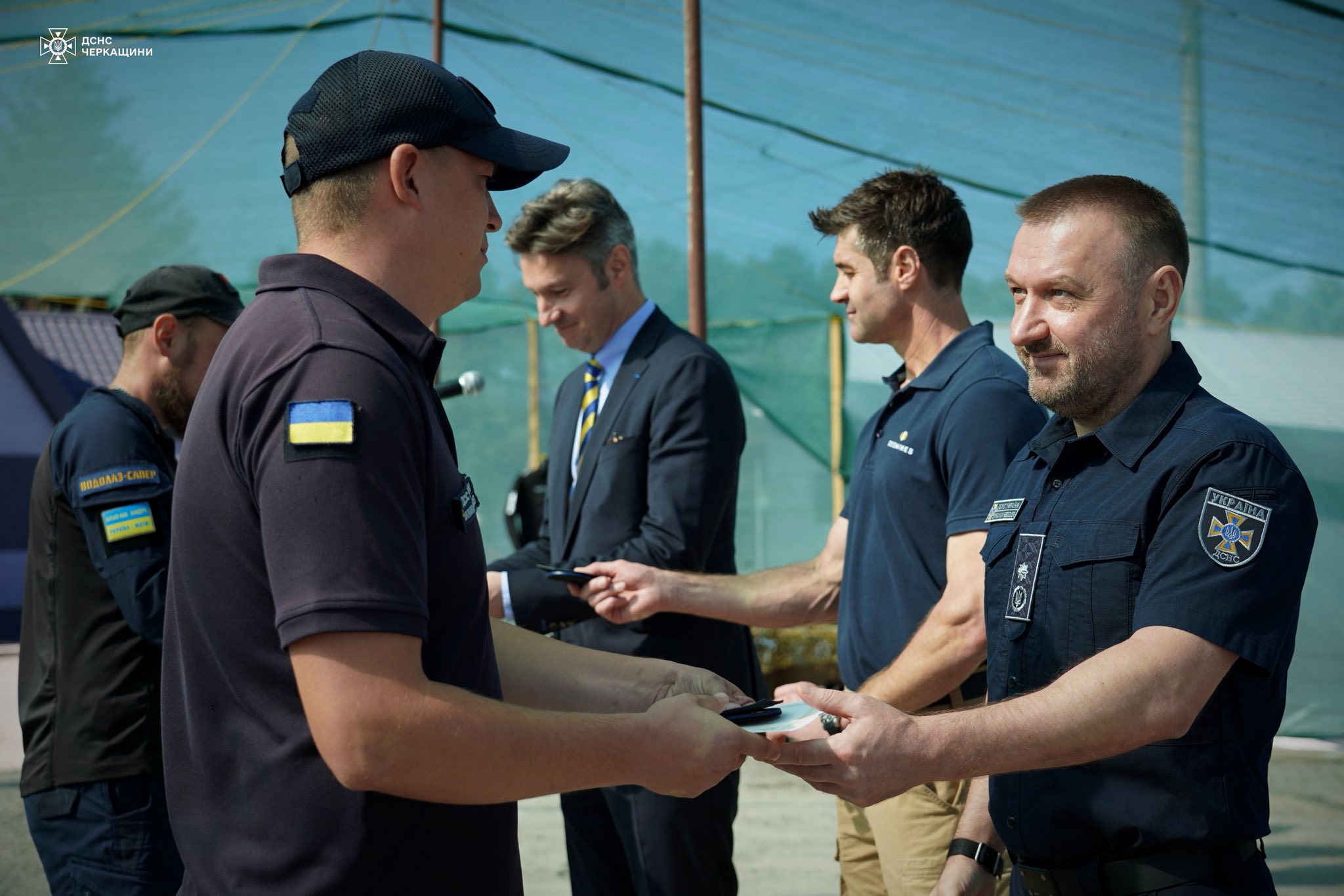 У Черкасах французькі інструктори провели тренінг з підводного розмінування для рятувальників