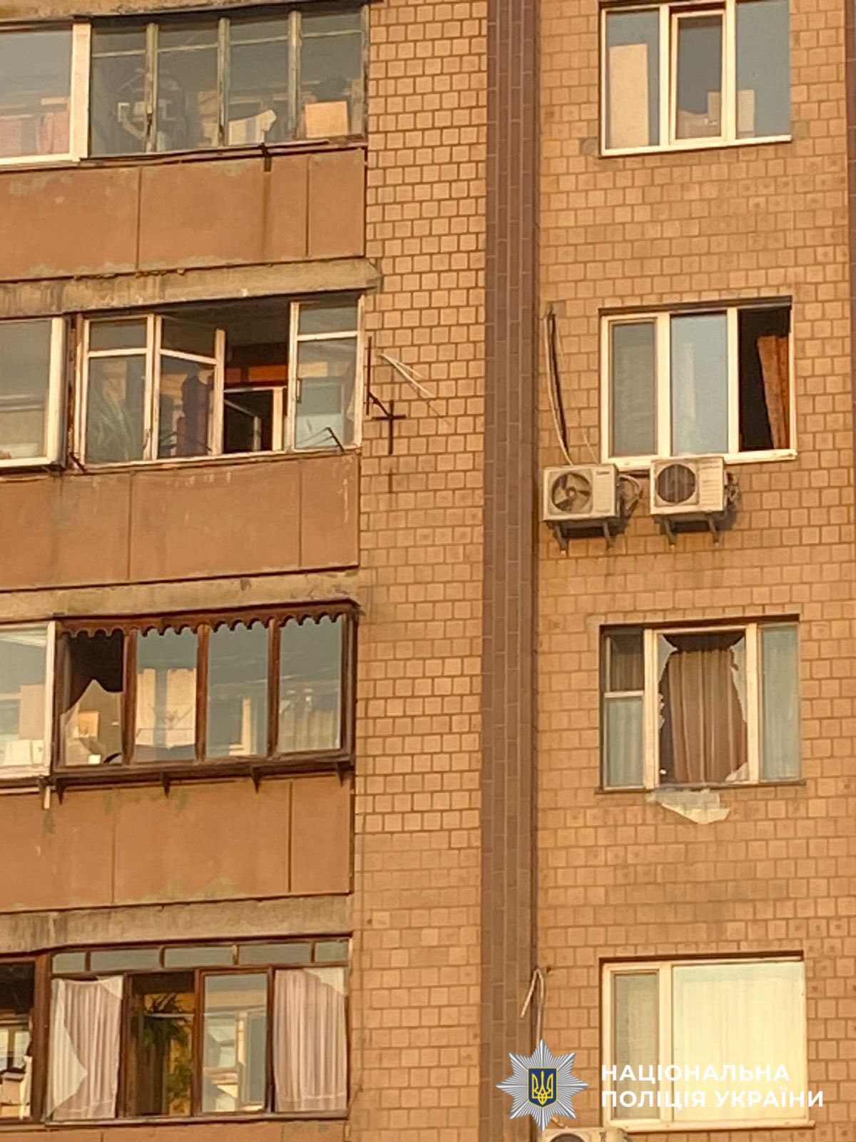 У поліції показали фото наслідків нічної атаки на Київщину