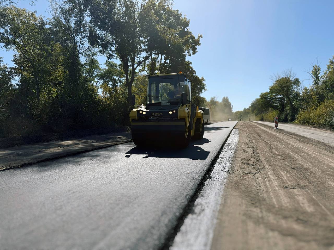 Автомобільну дорогу міжнародного значення ремонтують на Запоріжжі - фото 2