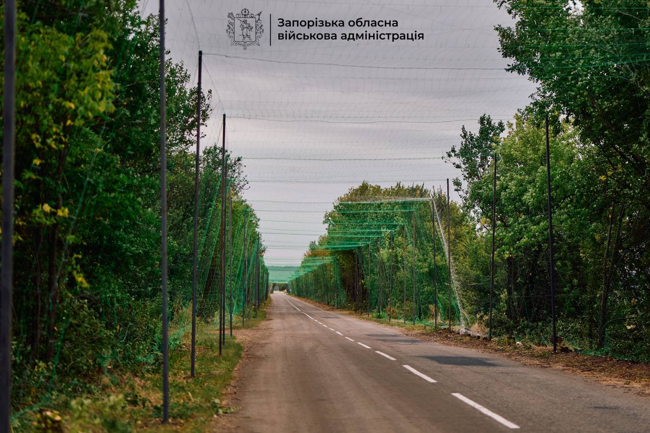 100 км доріг Запоріжжя хочуть закрити антидроновими сітками до кінця року - фото 2