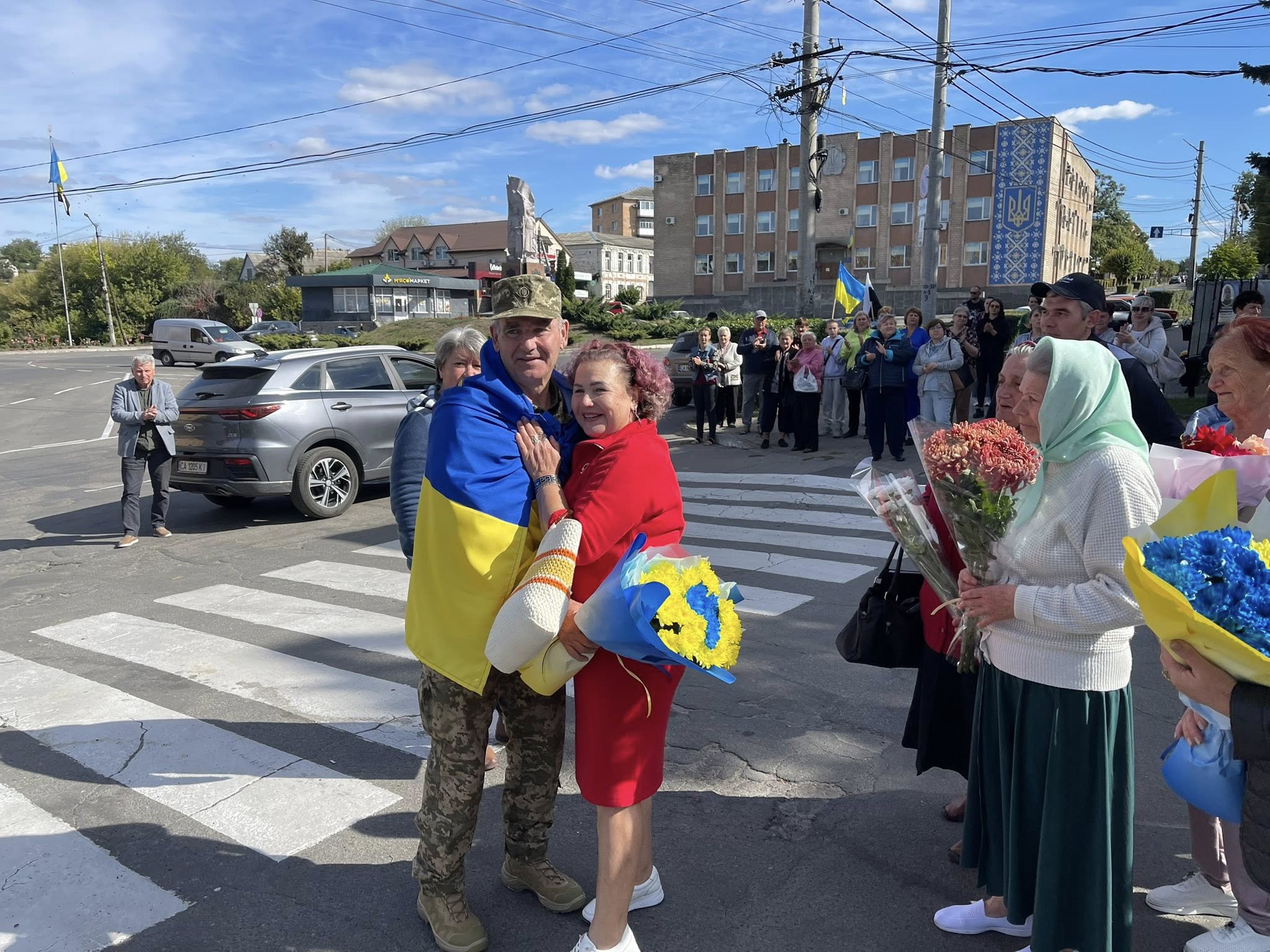 На Черкащині зустріли військового, який три роки провів у полоні
