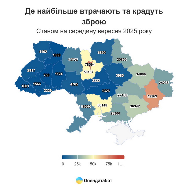 Майже 5 тисяч зброї втратили або вкрали на Вінниччині від початку повномасштабної - фото 3