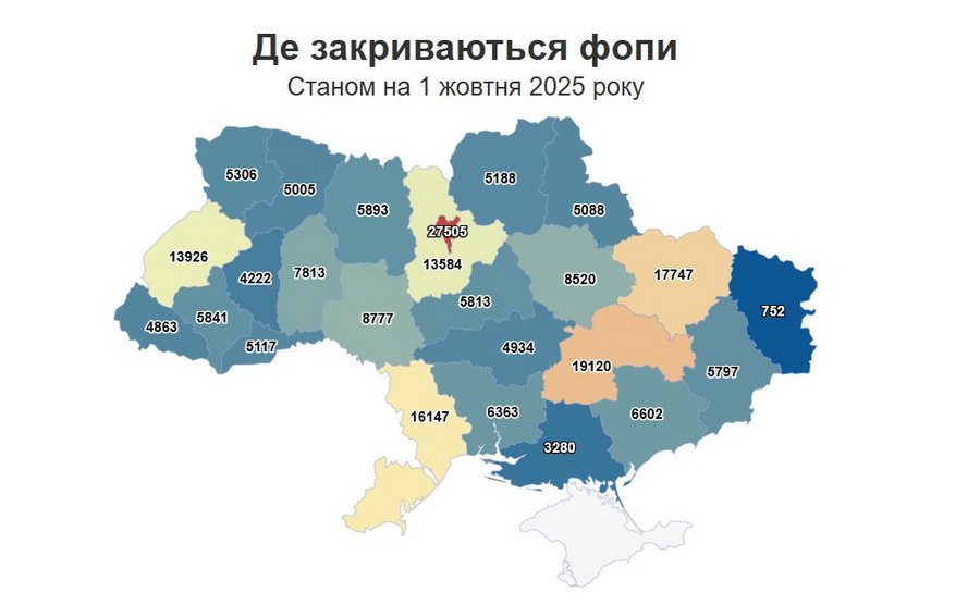 На Вінниччині цього року відкрили понад дев’ять тисяч нових ФОП - фото 2
